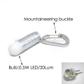 Built-in 3 LR1130 Battery Aluminum 0.5W LED Keychain Flashlight